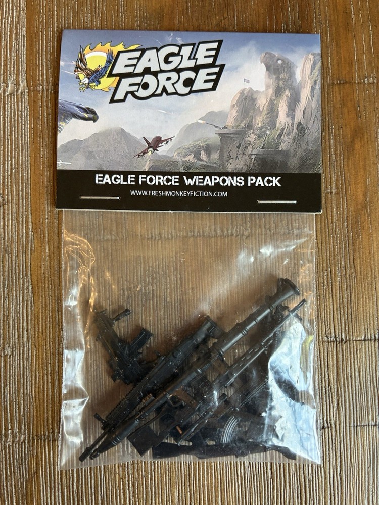 Fresh Monkey Fiction Eagle Force Weapons Pack Brand New