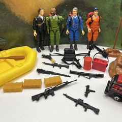 Vintage 1983 Galoob A-Team 3¾” Action Figure Headquarters Set w/ accessories