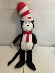 Cat in the Hat Kohls Cares For Kids Dr Seuss Plush Toy Stuffed Black White 24”