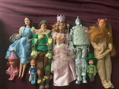 The Wizard Of Oz Barbie Ken Dorothy Scarecrow Tin Man Cowardly Lion Glenda