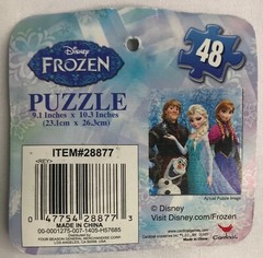 NEW Disney FROZEN Pencil Pouch with 48 pc Puzzle NWT