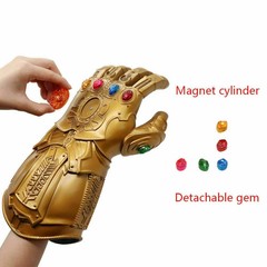 Thanos Infinity War Gauntlet w/LED Light Glove For Kid Size Avengers Costume Toy
