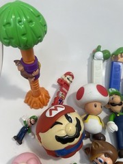 Nintendo Mario Figure Lot Of 51 Random Figures And Other Collectibles