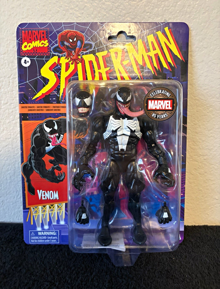 Hasbro Marvel Legends Spider-Man Retro Series Venom 85th Celebrating 85 Years