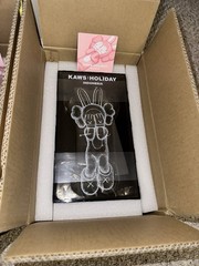 KAWS Holiday Indonesia Black Vinyl Figure Accomplice New In Box