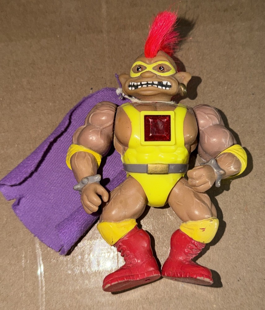 Vintage 1993 Ace Novelty Stone Protectors Chester The Wrestler Action Figure