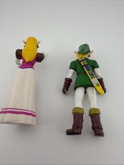 Zelda Ocarina of Time Action Figures Link & Zelda BD&A N64 1998
