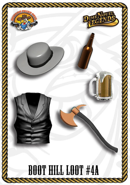 Dime Novel Legends 1:18 scale (4″) Boot Hill Loot accessory pack #4