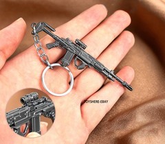 1/12 mini gun M14 Assault Rifle full metal keychain toy gift 9cm battlefield