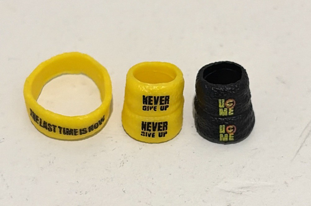 WWE Elite Top Picks 2026 John Cena Arm Bands Black Yellow Fodder Glasgow 1/12