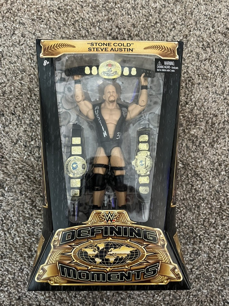 WWE Stone Cold Steve Austin Defining Moments Action Figure New Sealed 2015 MOC
