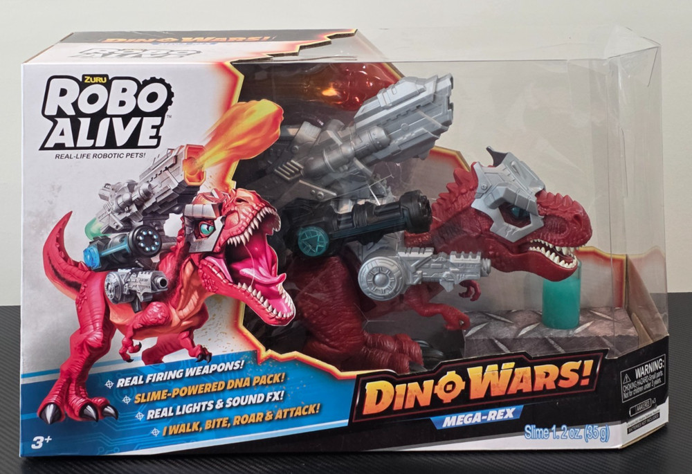 Robo Alive Dino Wars Mega-Rex Large Robotic T-Rex Dinosaur Toy Slime Blaster