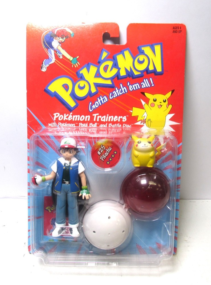 POKEMON #25 ASH & PIKACHU Deluxe Trainers Figure Set Nintendo 1999 Hasbro NEW