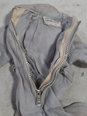 Vintage Hasbro Hong Kong GI Joe Gray Pilot Jumpsuit for 12″ Figures NJ-117