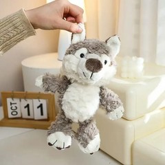 Grey Wolf Toy Soft Stuffed Animal Pillow Gift
