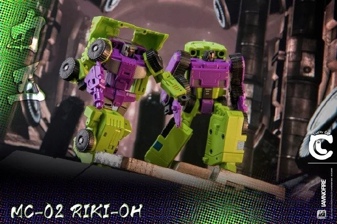 BRAND NEW LuckyCat Riki-Oh MC-02 Set A Transformers Scrapper Mixmaster US Seller