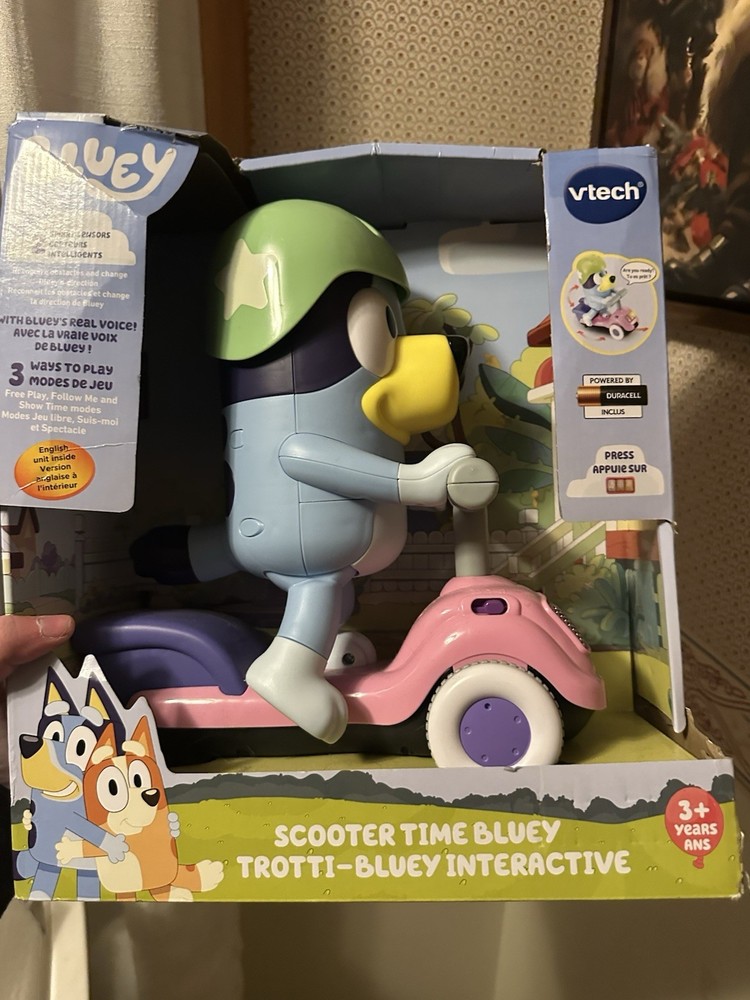 Bluey Scooter Time Bluey Interactive Toy Talks & Moves 3+ Years