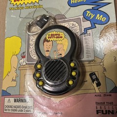 MTV’s Beavis & Butt-Head Talking Keychain Includes 6 Cool Phrases Needs Battery
