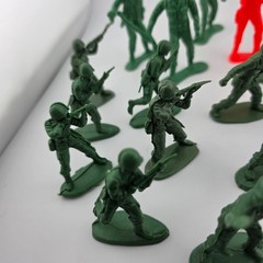 Vintage Army Cowboy Native American Toy Figures Lot 26pcs Green Yellow Red