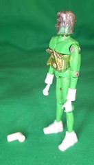 Micronauts Opaque Green Time Traveler Figure Complete Vintage Mego