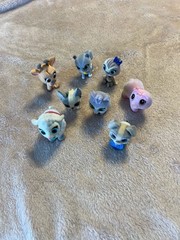 Disney Palace Pets Whisker Haven Tales Flocked Mini Figure 8 Piece Lot
