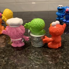 Sesame Street Workshop Lot Of 11 Figures 3” Tall Hasbro 2013-2021 EUC