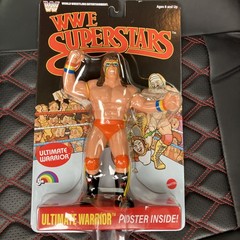 WWE LJN MATTEL SUPERSTARS ULTIMATE WARRIOR 8″ ACTION FIGURE BLACK CARD SHIPS NOW
