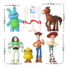 7Pcs Toy Story 4 Action Figures Set Woody Buzz Jessie Forky Model Doll – no box