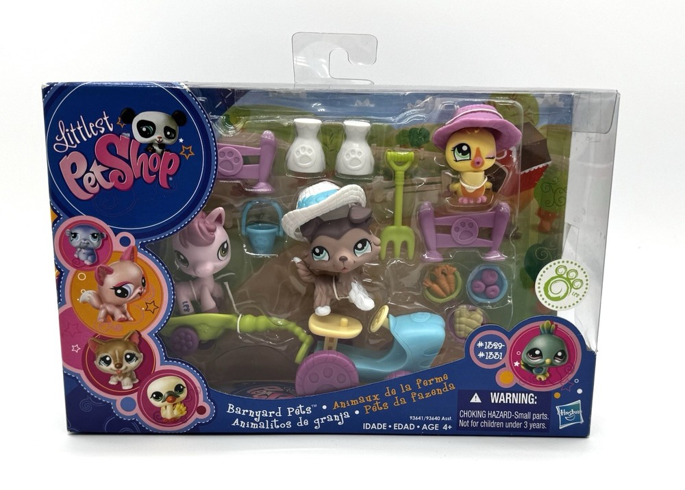 Littlest Pet Shop NIB Barnyard Pets # 1329 1330 1331 Chick Collie Horse