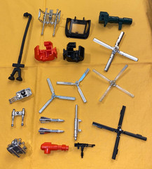 vintage GO BOTS gobots WEAPONS LOT #8 Staks Baron Von Joy Cy-Kill FREE SHIP