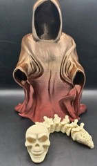 Grim Reaper Skull & Spine Articulated Figure 3D Printed