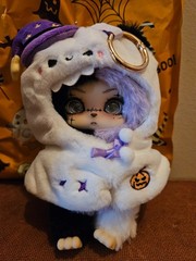 New w/ card box and bag Box Plush Pendant Halloween Lokiki Trick Or Treat Ghost