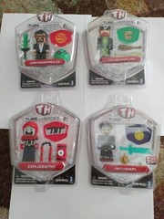 Tube Heroes Packs w/ Weapons Jazwares New Figure Lot Of 4