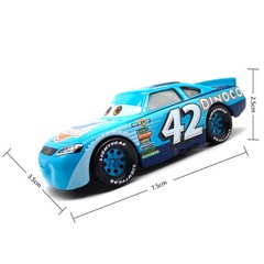 Disney Pixar Cars NO.42 Carl Weathers Mack Hauler Truck+Car 1:55 Diecast Toys~