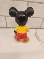 Vintage Mickey Mouse 5.5″ Tall Walt Disney Production Figure Toy Rubber Face