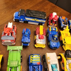 PAW PATROL Car Lot True Metal Die Cast & Skye Marshall Chase Rocky Ryder ATV