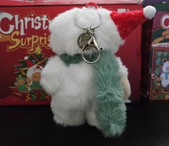 *Limited Edition* Handmade 5.9inch Snowman Teddy Bear Plush Keychain