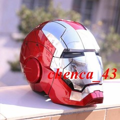 US Stock!! Autoking Iron Man Helmet MK5 1/1 Voice-controlled Mask Transform Gift