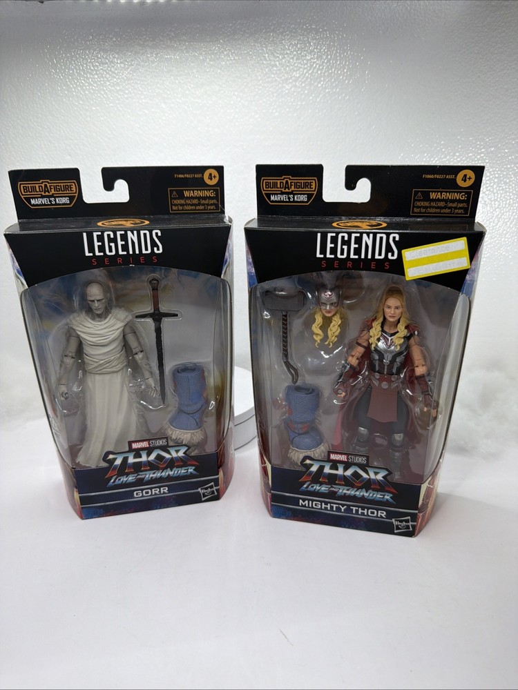 2X Marvel GORR , MIGHTY THOR Action Figures Love And Thunder Hasbro