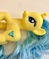 My Little Pony G4 FiM TRU Exclusive Lemony Gem Flower Wishes + MOC Eraser