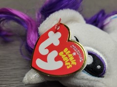 2014 Ty Beanie Babies My Little Pony Sparkle Rarity 7″ Plush With Tags