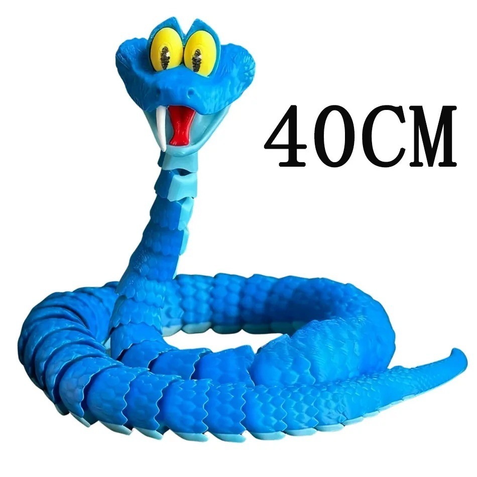 40cm Gary Snake: Disney Zootopia 2 Articulated Simulation Toy Snake, 3d Printed*