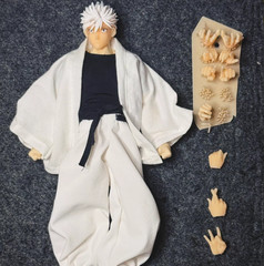 1/12 Custom Hands + shoes + head sculpt For 6” Jujutsu Kaisen Satoru Gojo set