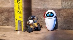Wall-E Disney Pixar Lot THINKWAY Authentic Movie GUN ARM WALL-E and EVE Figures