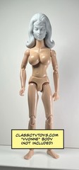 Cartoon Amazon Lady Action Figure Head 1:9 or 1:6 Mego