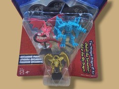 2002 Mattel Yu-Gi-Oh! Series 8 Dragon of Ra Obelisk 3-Pack 2″ Figurines MOC!