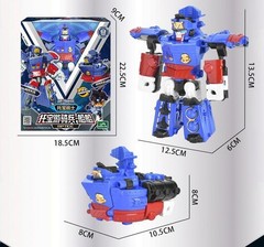 Tobot V Galaxy Detectives 5″ Riptide Q-Transformer Figure Truck Vehicle