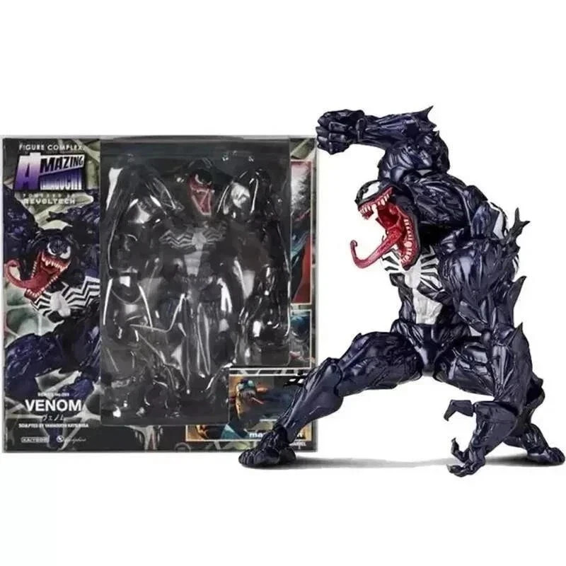 6.7” Venom Action Figure Yamaguchi Revoltech Poseable Collectible Toy 17cm Gift