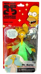 NECA Simpsons Mr Burns Glow In The Dark Figure 25th Anniversary 2014 Rare New