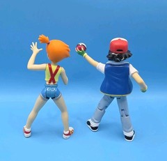 Pokemon Ash Ketchum & Misty Action Figure Vintage Nintendo Fast Shipping !!!